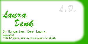 laura denk business card